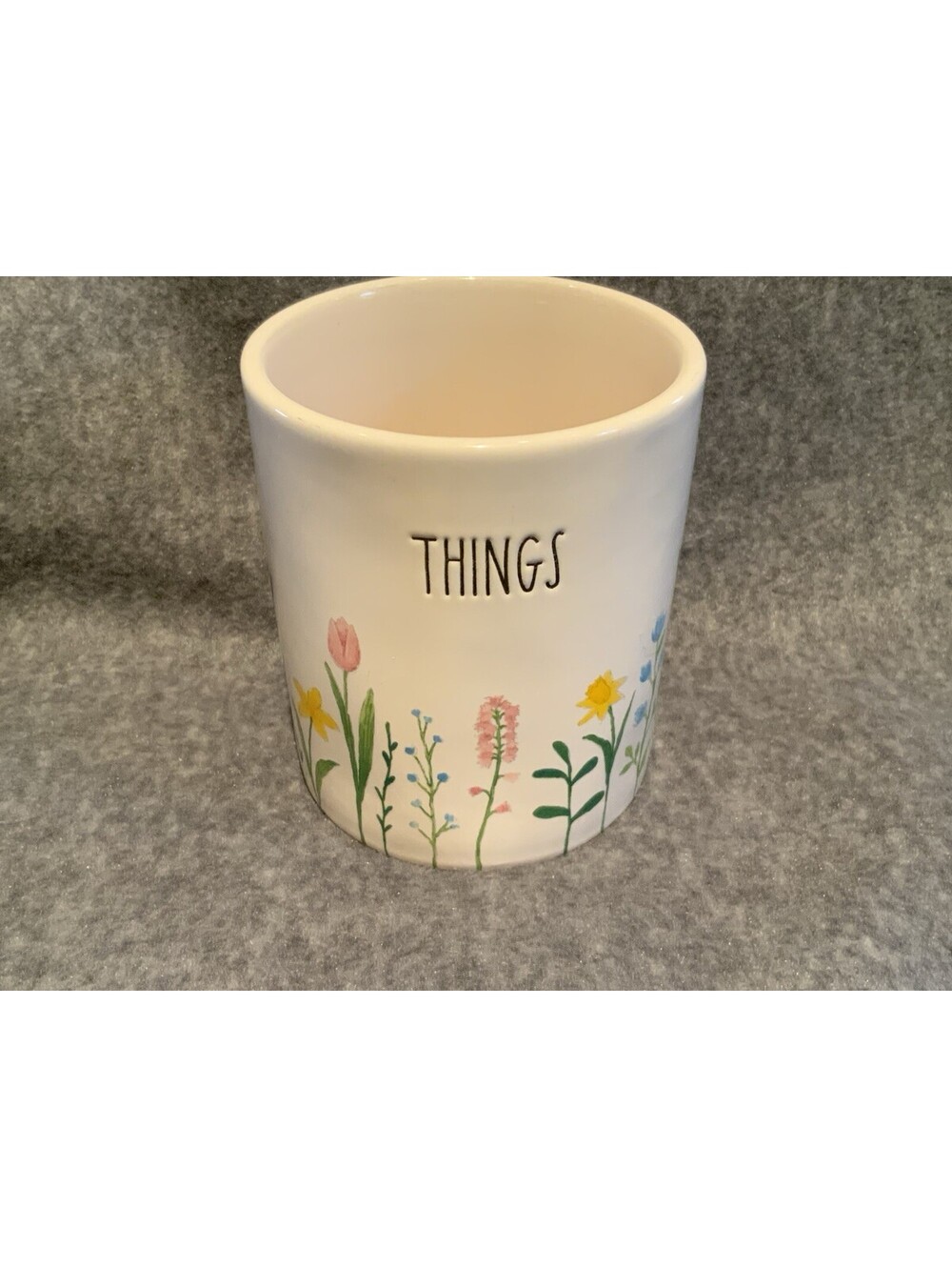 Rae Dunn Artisan Collection ‘Things’ 16oz. Canister (No Lid)